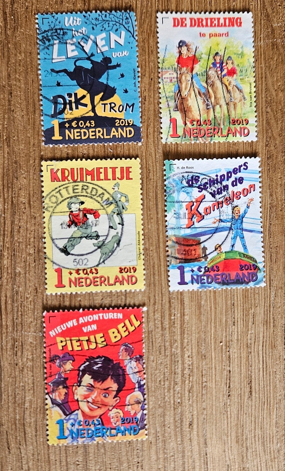 2019 NL kinderpostzegels jeugdboeken, Ophalen of Verzenden, Na 1940, Gestempeld