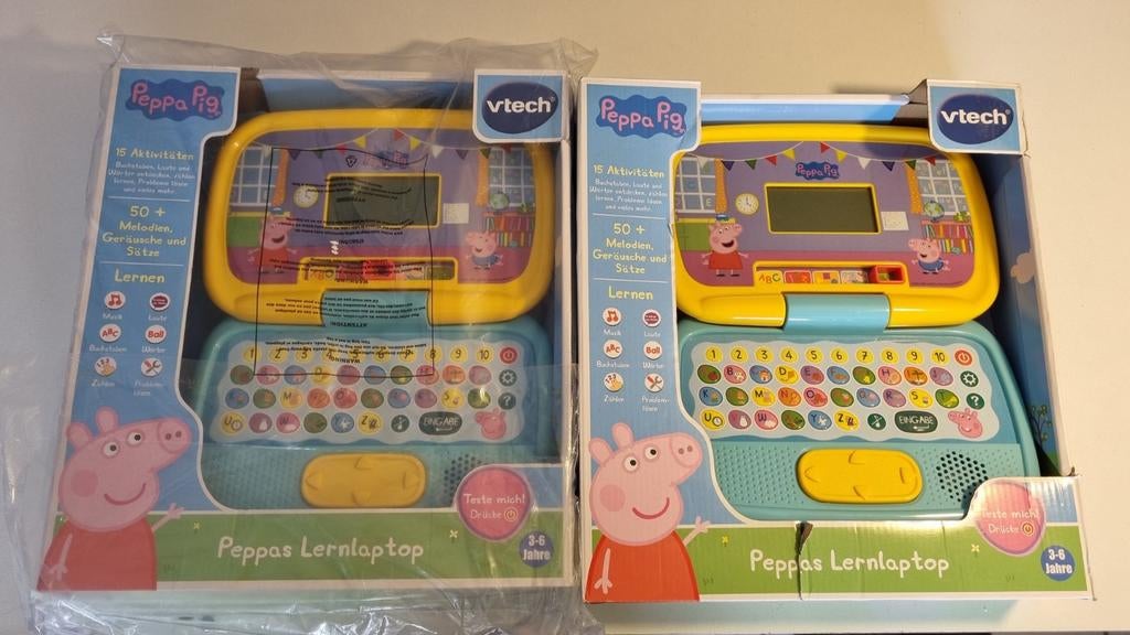 Vtech Peppa Pig Lernlaptop - Duits (Nieuw en ZGAN), Ophalen of Verzenden, Nieuw, Taal en Lezen, Met geluid