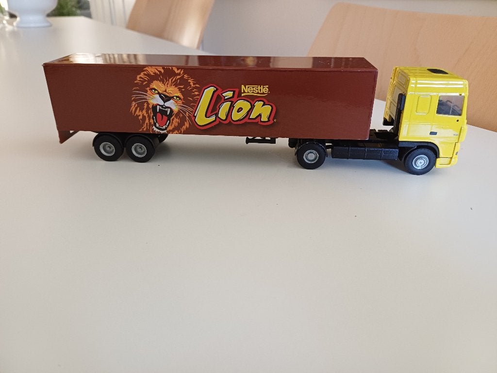 Lion car vrachtwagen Lion Toys DAF XF 1/50, Ophalen of Verzenden, Gebruikt, Bus of Vrachtwagen, Lion Toys