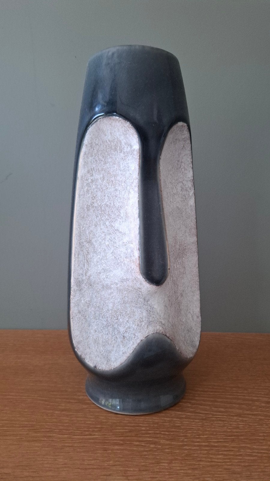 Moderne vaas met gezicht, ca. 30 cm hoog, Ophalen