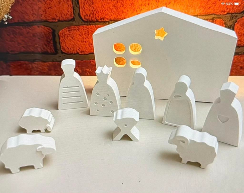 Siliconen gietmal 2 delig kerststal, Hobby en Vrije tijd, Ophalen of Verzenden, Nieuw