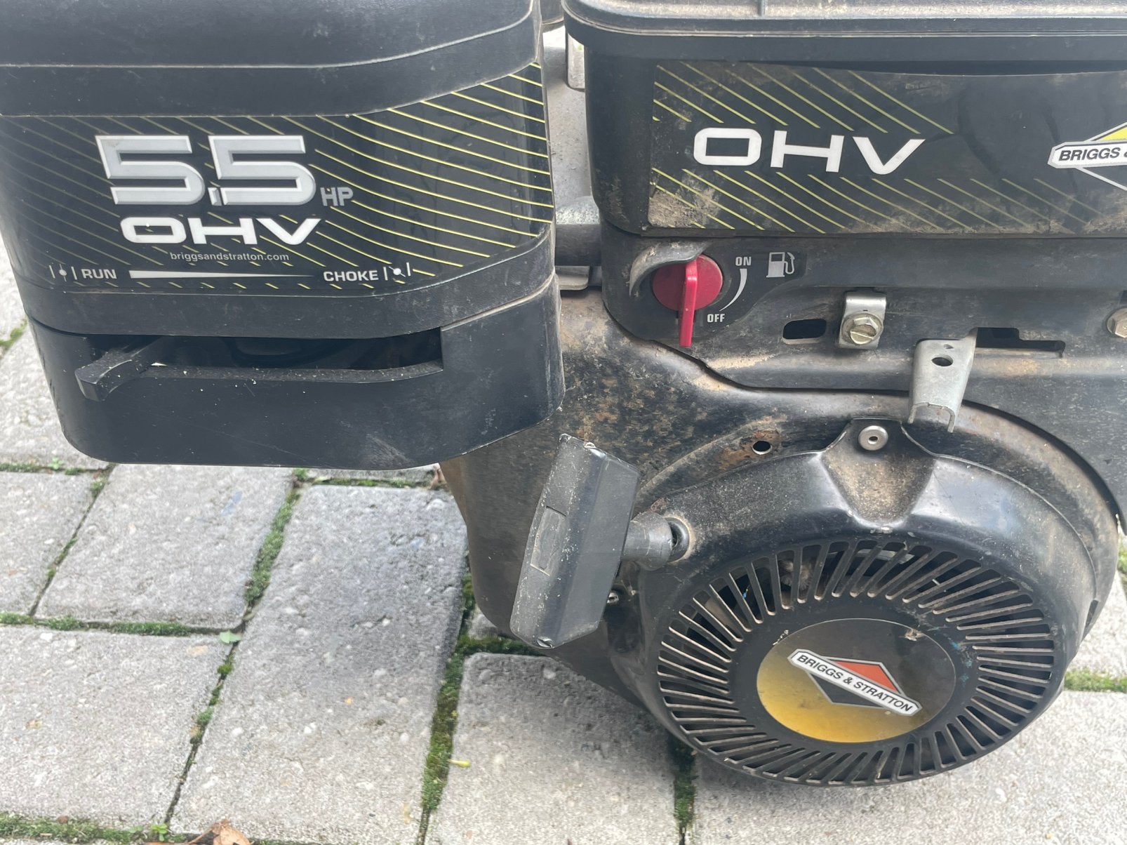 Briggs en stratton motor 5.5pk, Doe-het-zelf en Verbouw, Ophalen of Verzenden, Zo goed als nieuw, Benzinemotor
