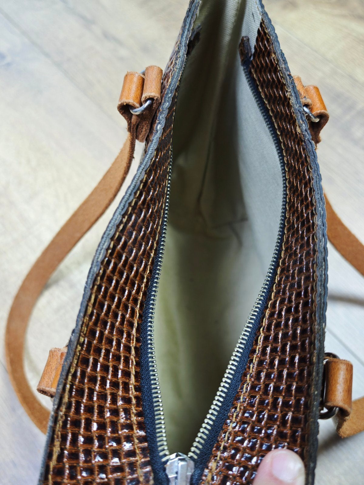 Leren damestas handgemaakt, Handtas, Nieuw, ?, ?