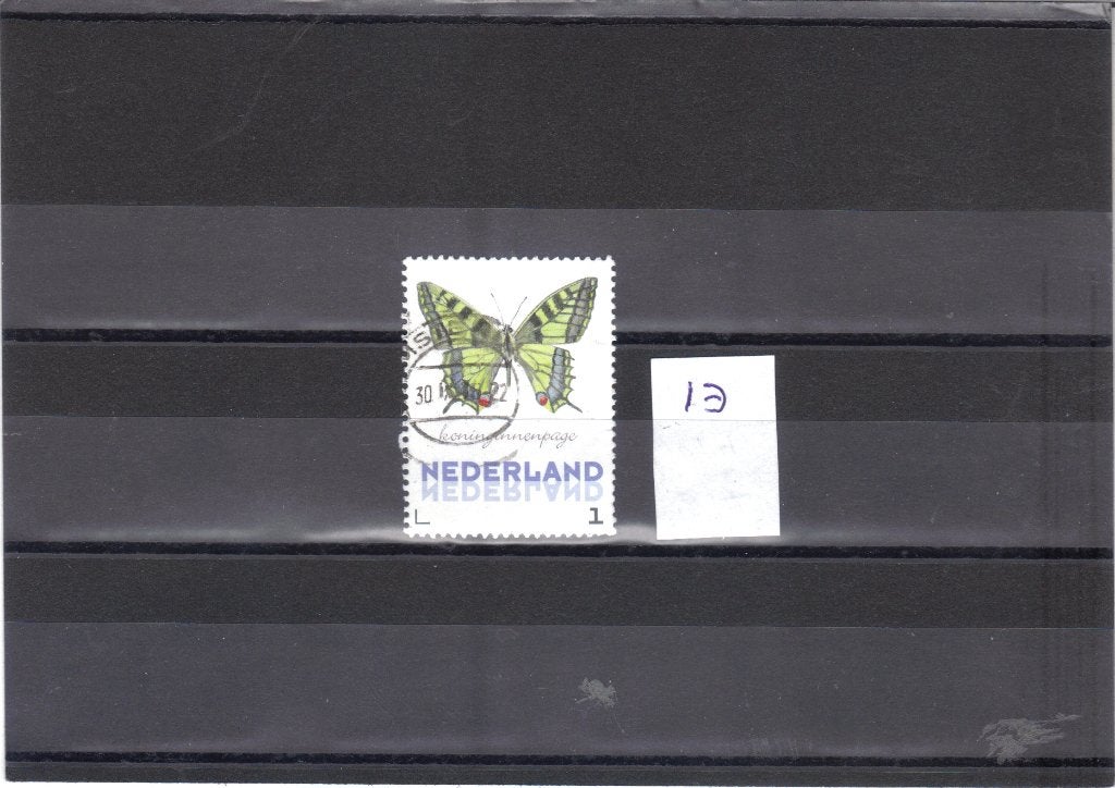 Nederland Kaderpostzegel Vlinders gest 13, Ophalen of Verzenden, Gestempeld