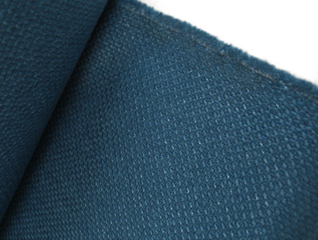 De Ploeg Carat 12/45 petrolblauw/groen; 7,5 meter meubelstof, Hobby en Vrije tijd, Stoffen en Lappen, Nieuw, Wol, 120 cm of meer