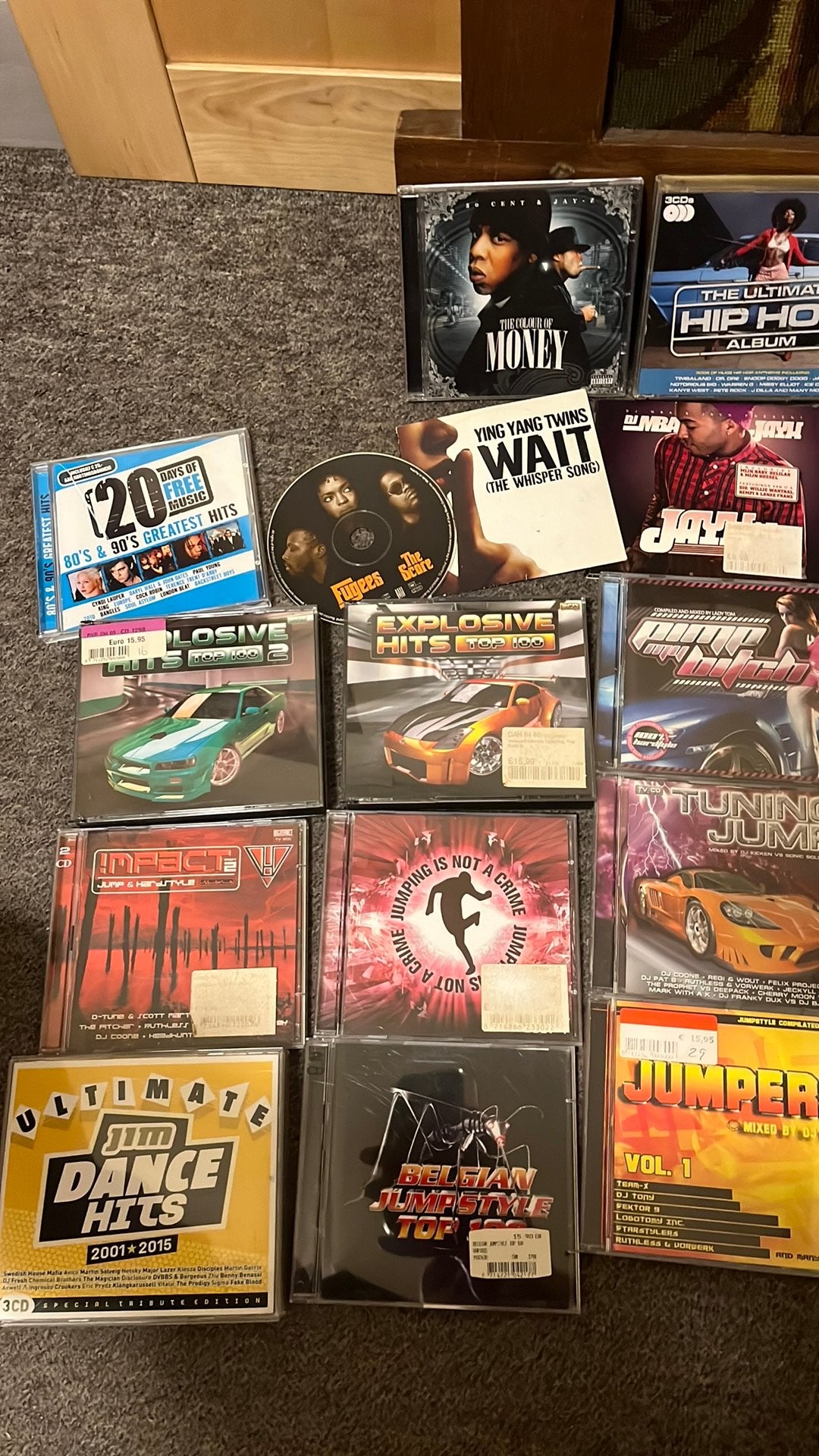 Diverse cd’tjes jump & rap, Ophalen of Verzenden, Zo goed als nieuw