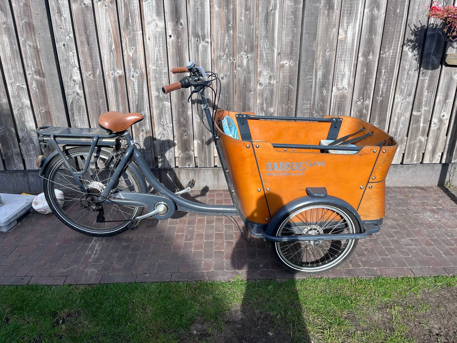 Babboe Curve E elektrische bakfiets, 4 kinderen of meer, Gebruikt, Elektrisch, Schijfrem