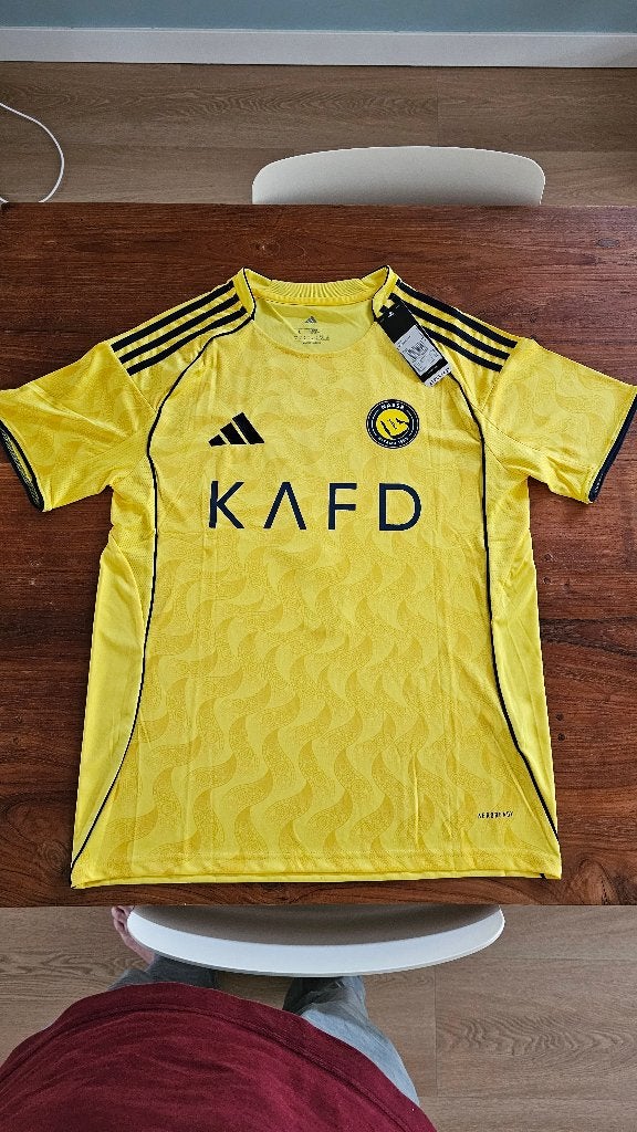 Voetbalshirt Al Nassr Riyahd 2025/26 Ronaldo Large Nieuw, Maat L, Ophalen of Verzenden, Nieuw, Shirt