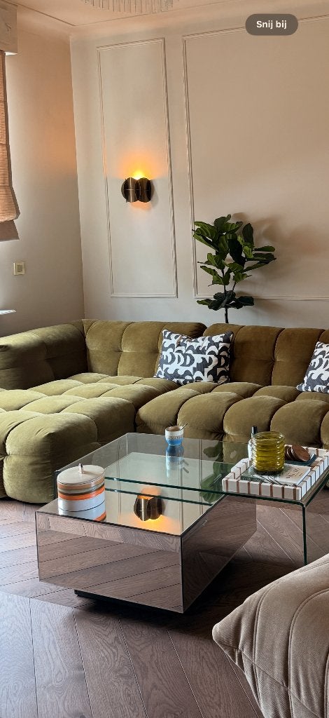 Salontafel HK living, Gebruikt, 50 tot 100 cm, Rechthoekig, Overige materialen