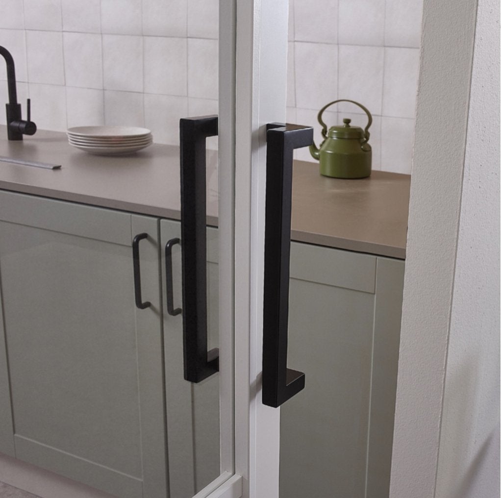 Staal look houten binnendeur wit | Stomp | Kant-en-klaar, Niet ingevuld, 80 tot 100 cm, Binnendeur, Niet ingevuld