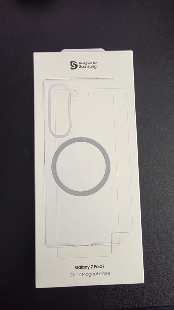 Originele Samsung Galaxy Z Fold 7 Clear Magnet Case, Ophalen of Verzenden, Nieuw, Overige modellen, Hoesje of Tasje