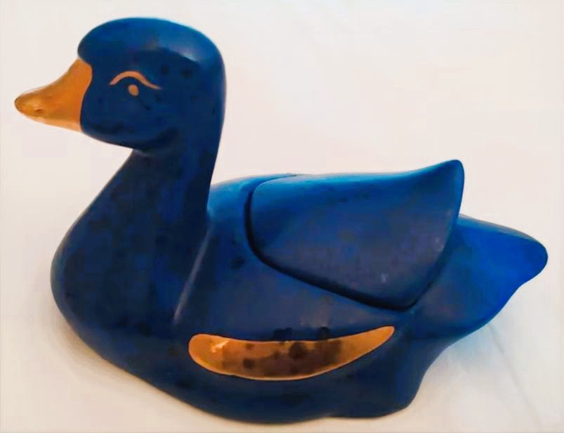 Blauwe eend, Frans aardewerk, Ophalen of Verzenden