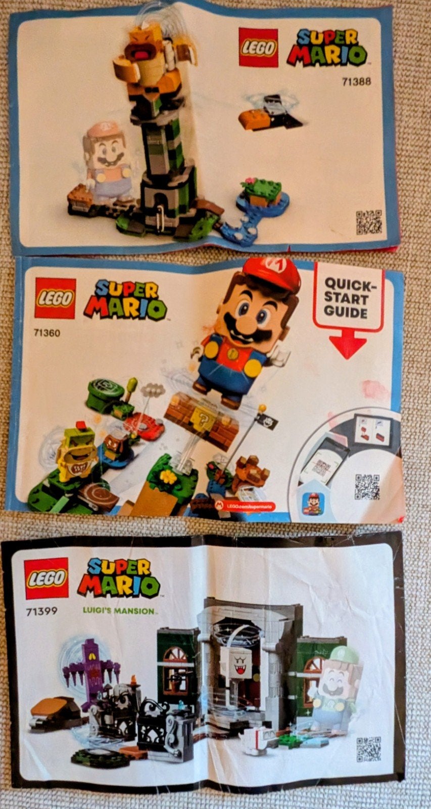 Lego Super Mario 4 sets, Ophalen of Verzenden, Zo goed als nieuw