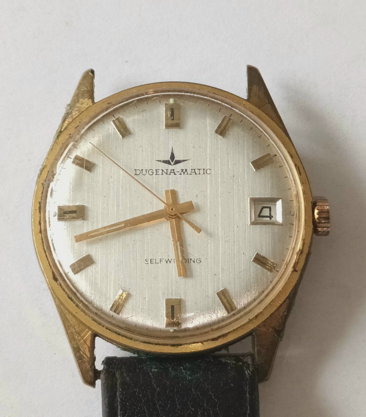 Vintage Dugena-Matic vergulde Selfwinding Polshorloge, Ophalen of Verzenden, Overige merken, 1960 of later