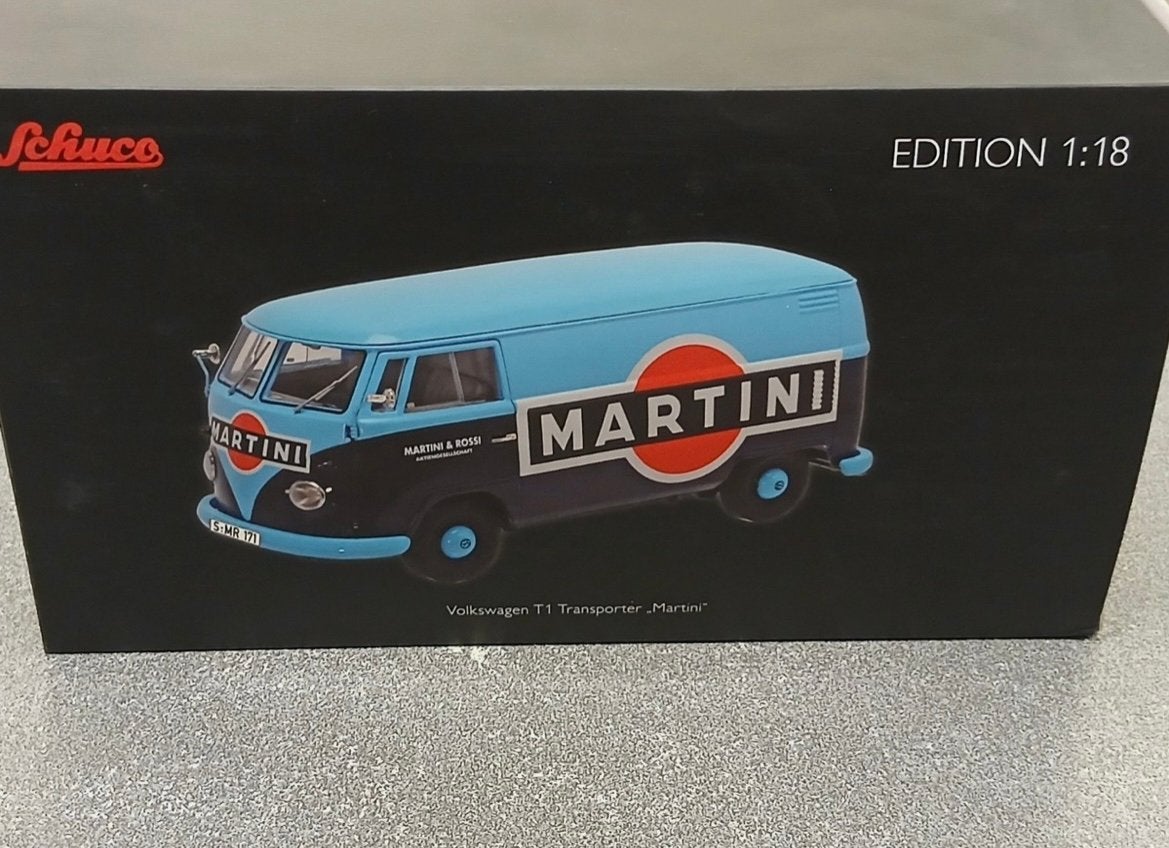Schuco Volkswagen T1 Transporter Martini 1:18, Ophalen of Verzenden, Nieuw, Auto's
