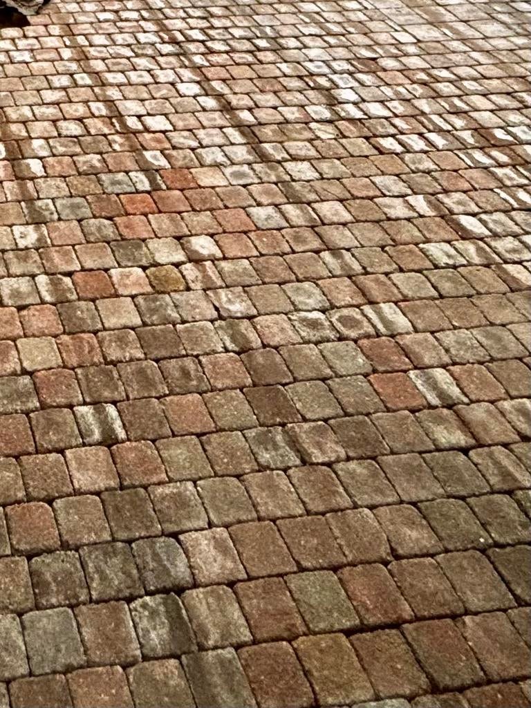 Koppelstones 10x10, Tuin en Terras, Ophalen, Gebruikt, Klinkers, 10 m² of meer