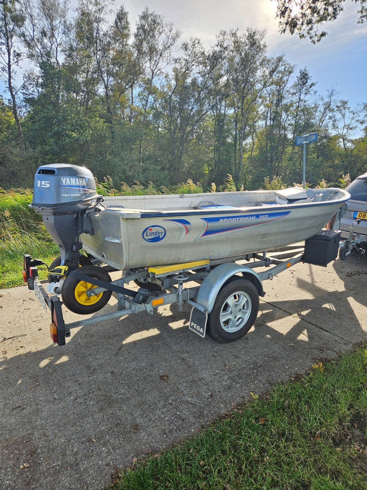 Linder 355 Sportsman met 15pk Yamaha 4 takt, Ophalen of Verzenden