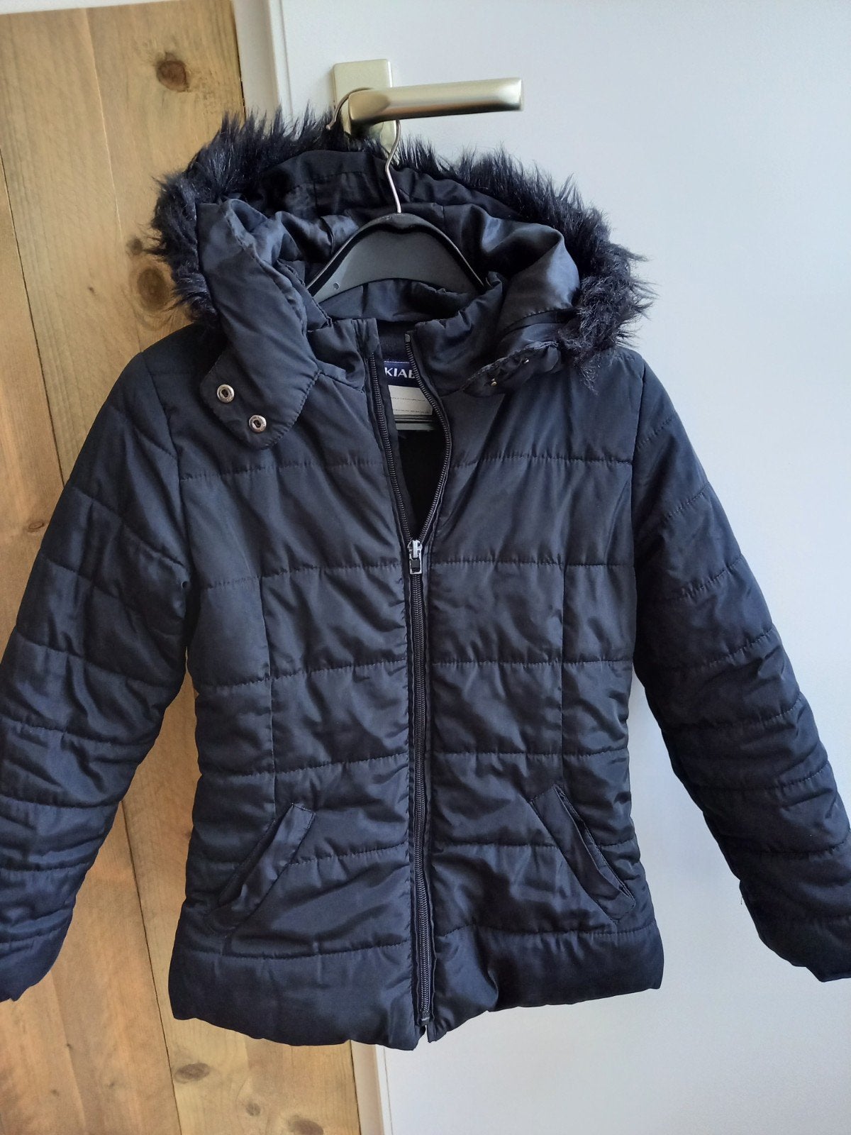 Zwarte winterjas / jas, Kinderen en Baby's, Ophalen of Verzenden, Gebruikt