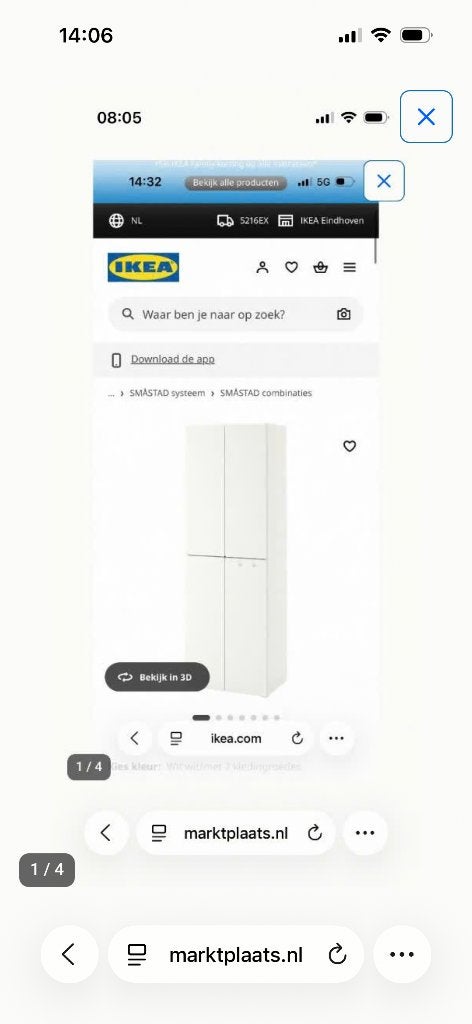 Kledingkast Smastad IKEA, Ophalen, Gebruikt, 50 tot 100 cm, 25 tot 50 cm
