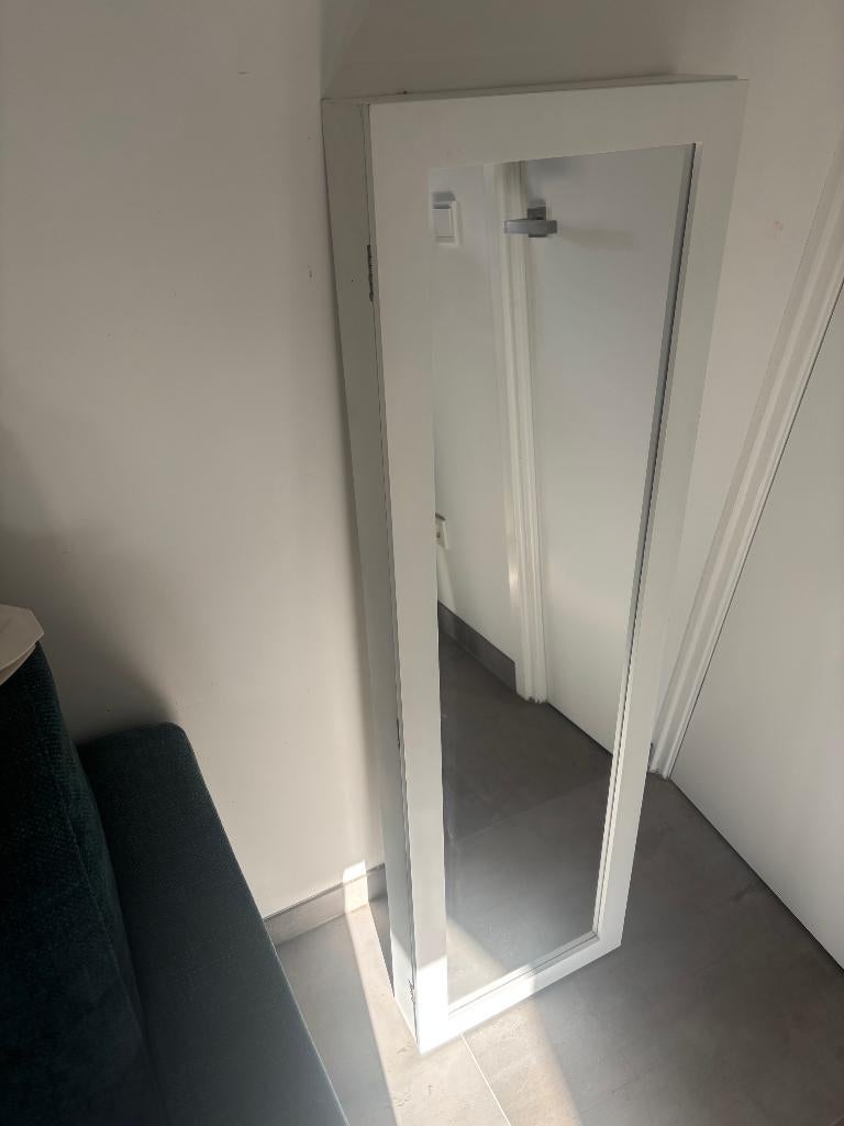 Sieradenkast met spiegel, Huis en Inrichting, Woonaccessoires | Spiegels, Ophalen, Minder dan 50 cm, Gebruikt, Minder dan 100 cm