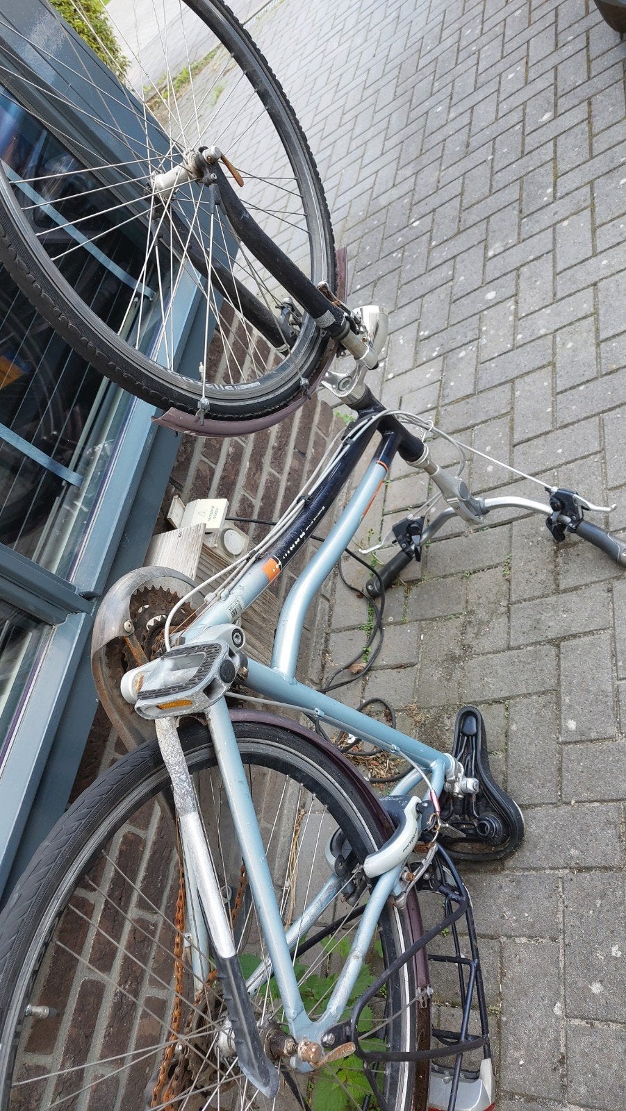 Gazelle fiets, mist alleen een achterwiel, Gebruikt, Overige typen, Staal, Ophalen of Verzenden