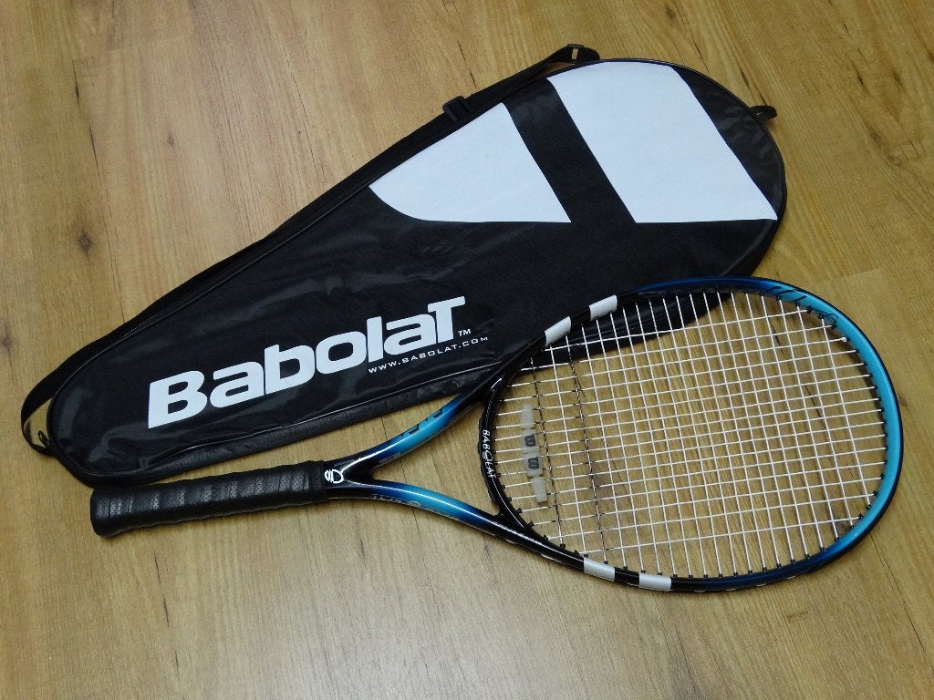 Babolat Soft Drive tennisracket in nieuwstaat Nadal / Moya, L2, Ophalen of Verzenden, Zo goed als nieuw, Racket