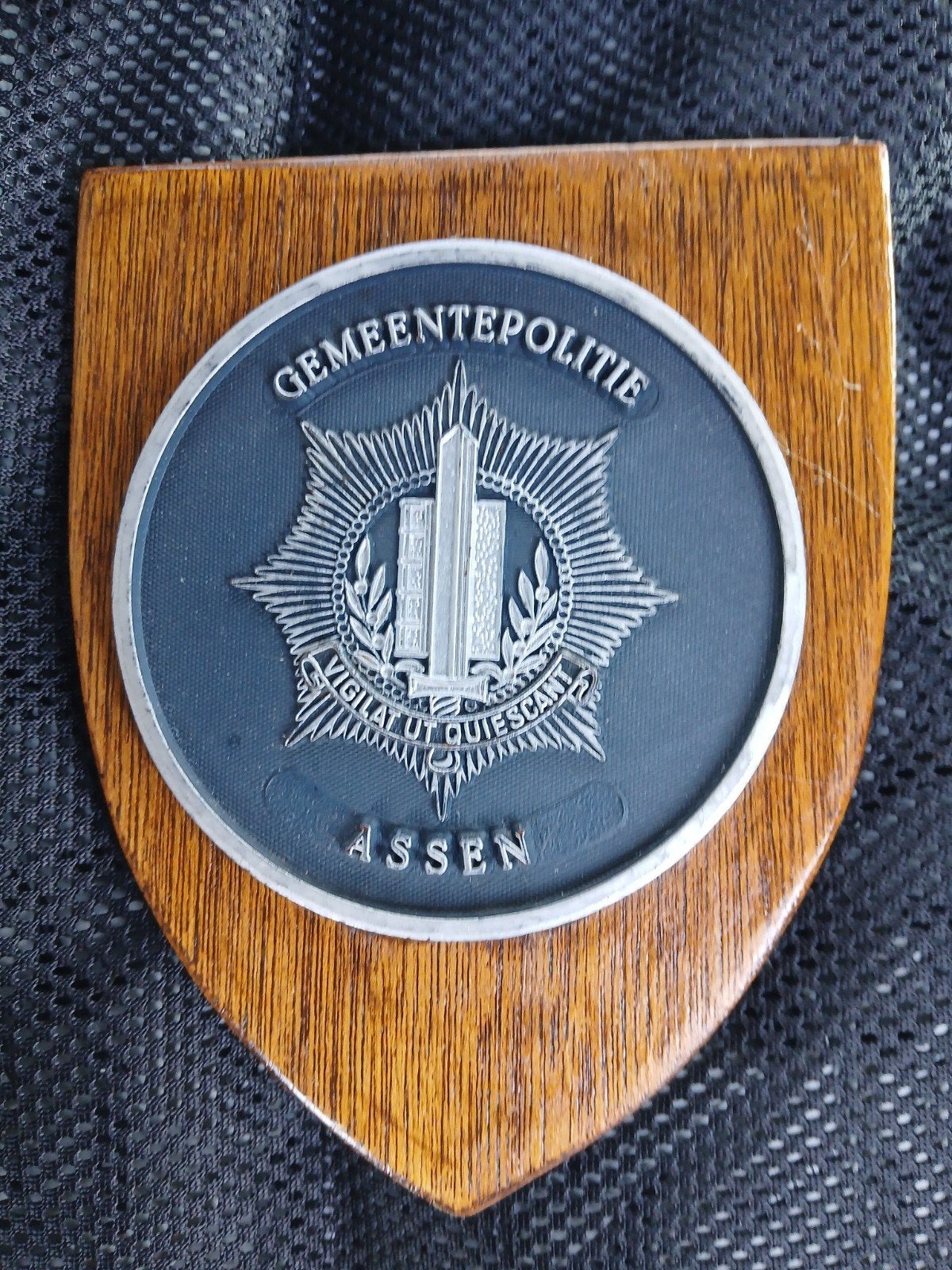 gemeentepolitie assen schild, Ophalen of Verzenden, Marine, Nederland, Embleem of Badge