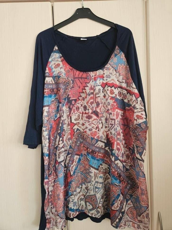 Mooie tuniek met print - Maat 3XL, Ophalen of Verzenden, Zo goed als nieuw