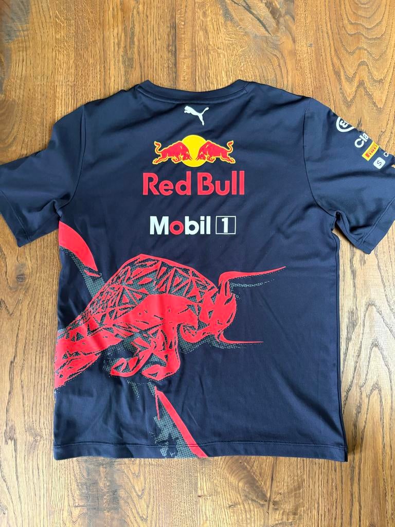 Red Bull Racing F1 T-shirt Maat 140, Ophalen of Verzenden, Gebruikt, Jongen of Meisje, Shirt of Longsleeve