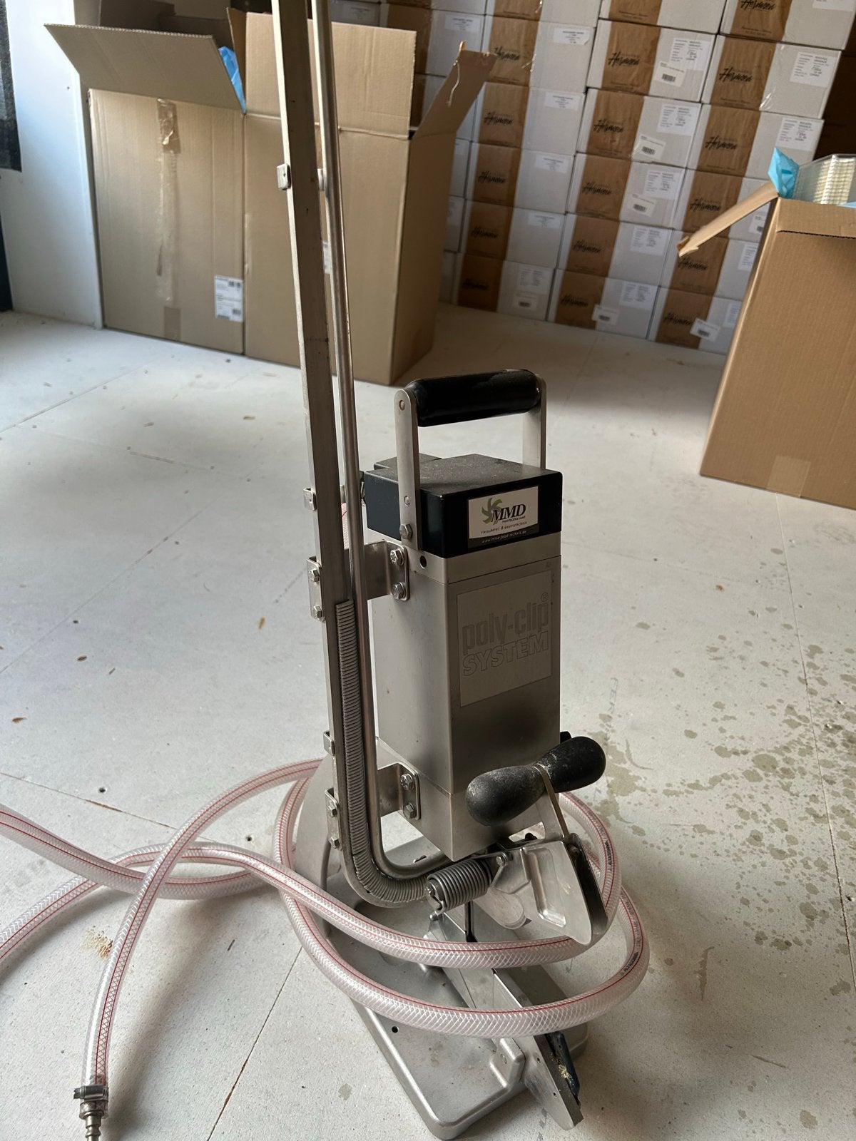 Poly-clip System MD Handklipper voor Worstproductie, Ophalen