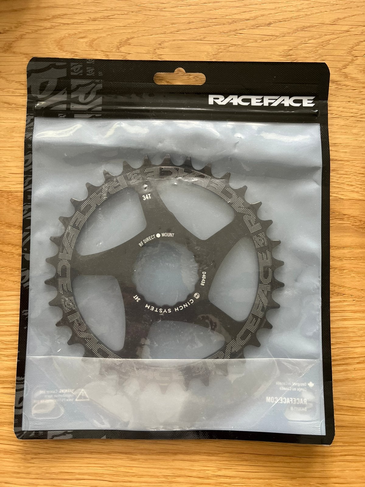 Race Face 34T Direct Mount Cinch kettingblad – nieuw, Fietsen en Brommers, Fietsonderdelen, Ophalen of Verzenden, Nieuw, Aluminium