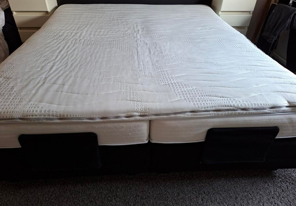 Topmatras 1.80x1.99x7, Wit, Tweepersoons, Ophalen of Verzenden, Zo goed als nieuw