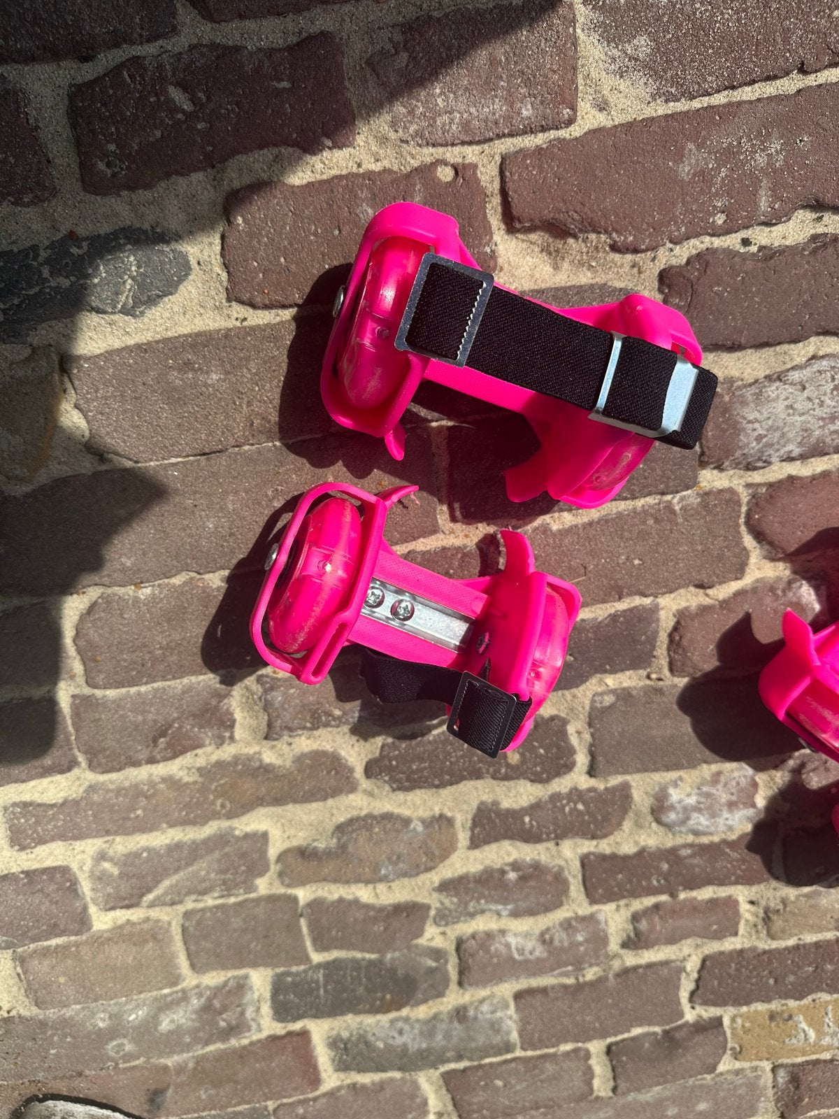 Roze rolschaatsen voor kinderen - verstelbaar, Ophalen, Verstelbaar, Gebruikt, Kinderen