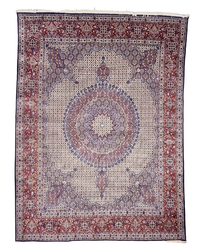 Groot Perzisch tapijt moud 400x300 wollen vloerkleed iran