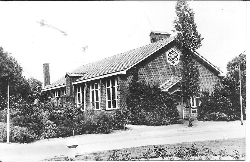 Oude foto Geref. Kerk Garderen - Gelderland, Ophalen of Verzenden, 1960 tot 1980, Ongelopen, Gelderland