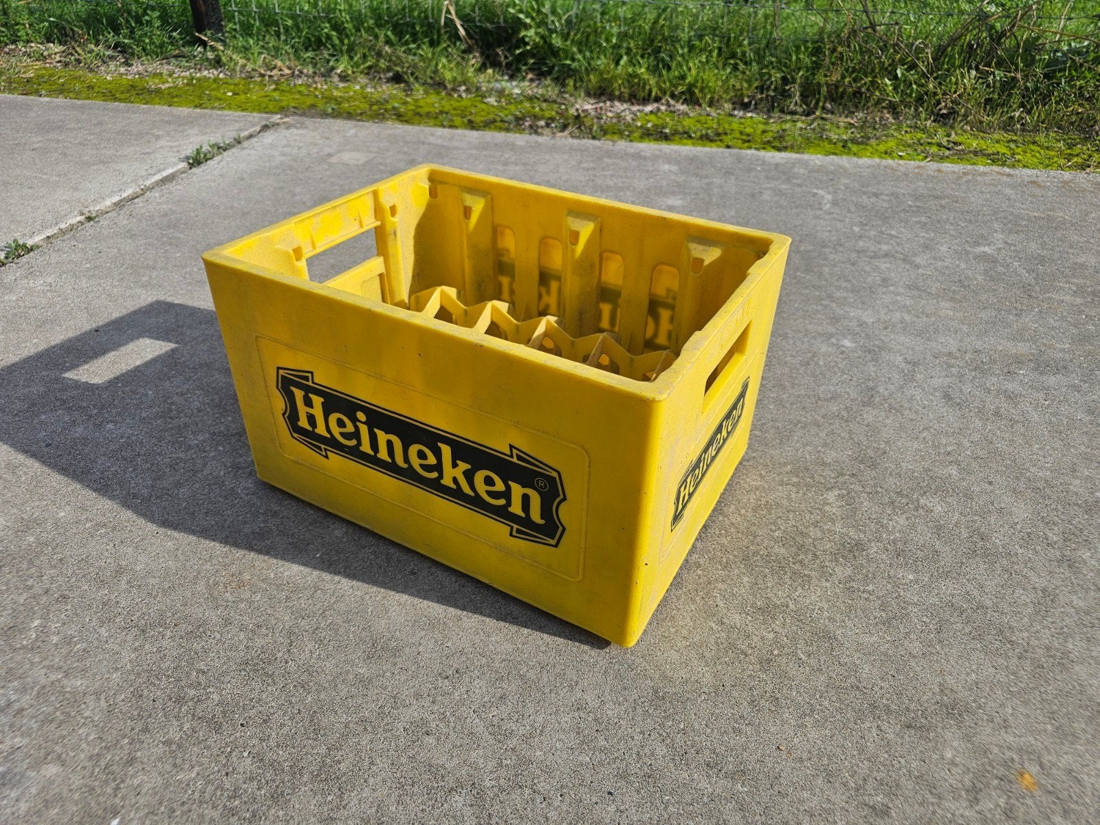 Heineken bierkrat - Geel, gebruikt, Ophalen, Gebruikt