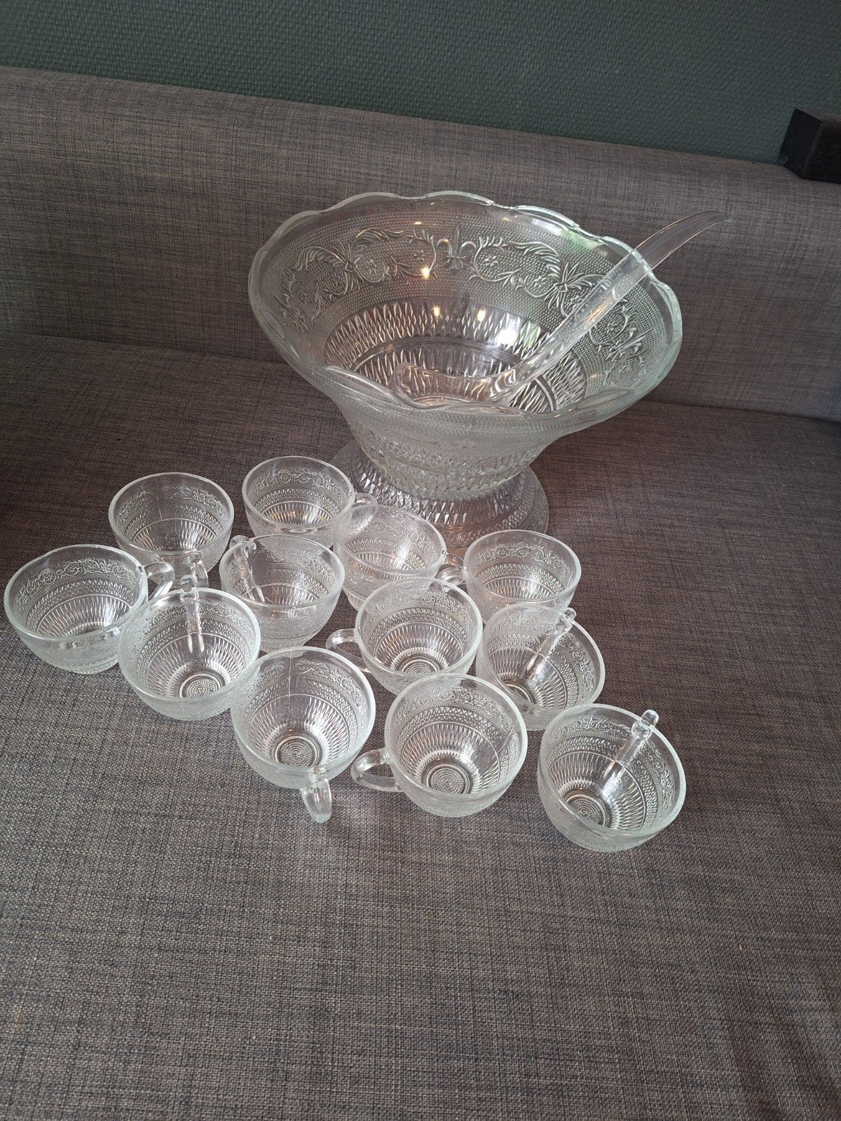 Classica 27-delige punch set - Vintage glaswerk, Ophalen of Verzenden