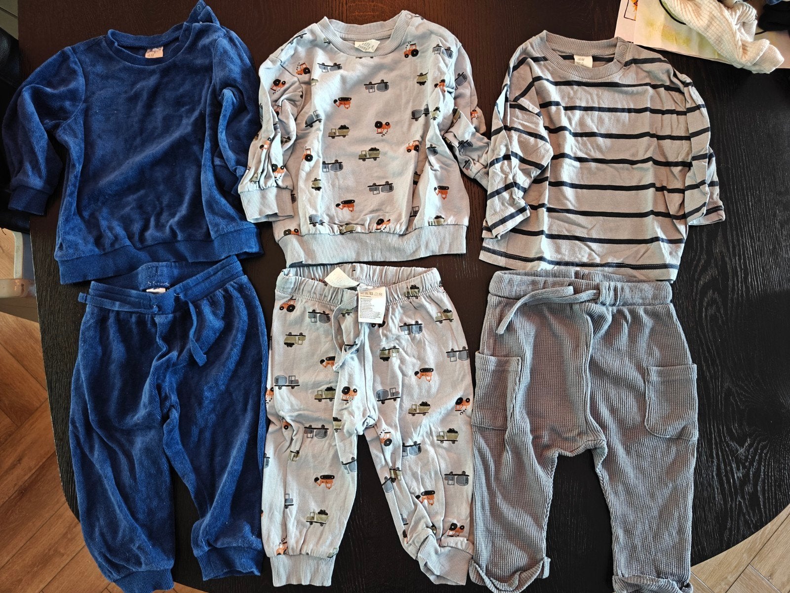 H&M Babykleding Setjes - 3 Stuks (6-9 maanden) maat 74, Gebruikt, H&M, Ophalen of Verzenden, Setje