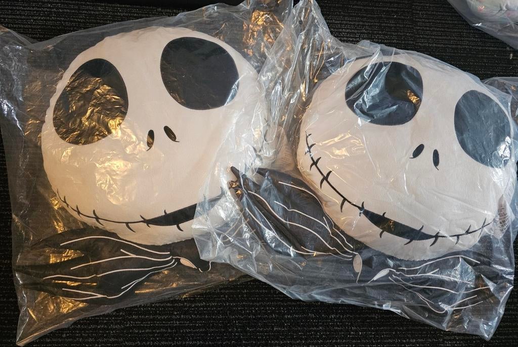 Jack Skellington Knuffel Kussens- The Nightmare Before Chris, Ophalen of Verzenden, Nieuw, Zwart, Overige vormen