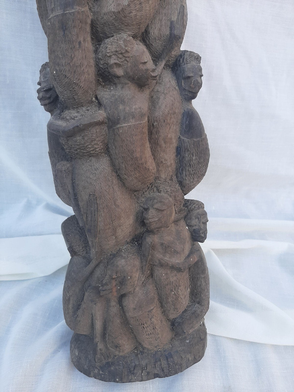 groot oud Afrikaans beeld, Ophalen