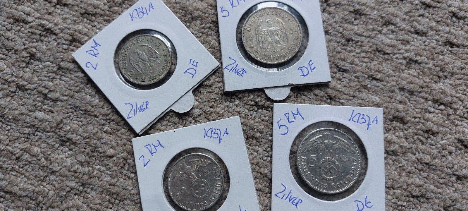 Zilveren 2&5 marken, Ophalen of Verzenden, Duitsland