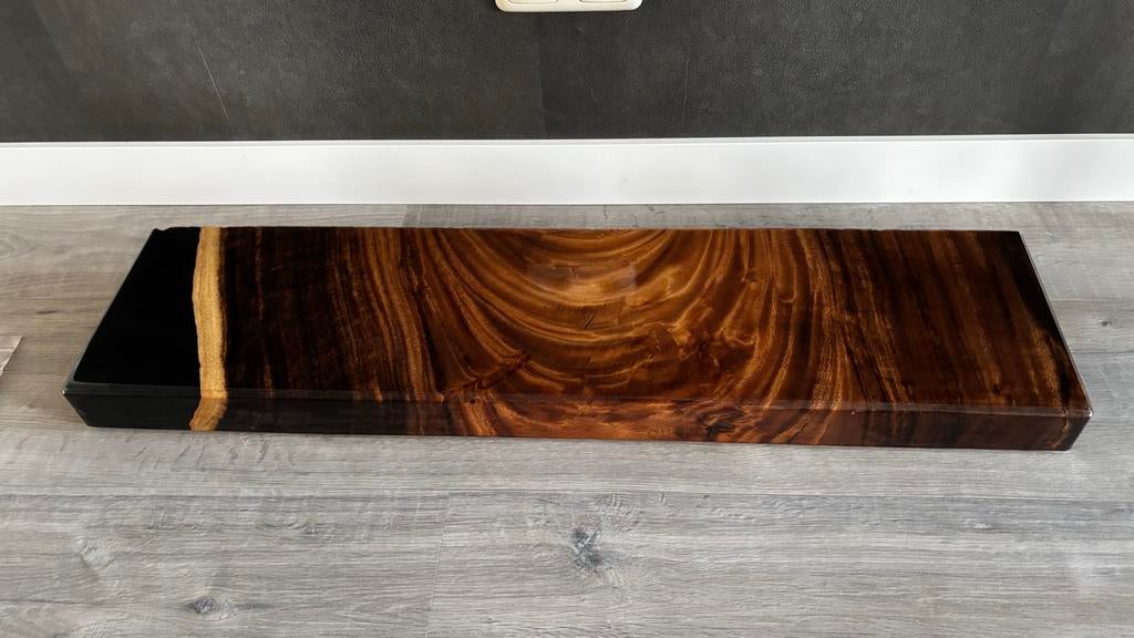 Epoxy wandplank met bevestiging pennen 96x23x6cm, Ophalen, Zo goed als nieuw