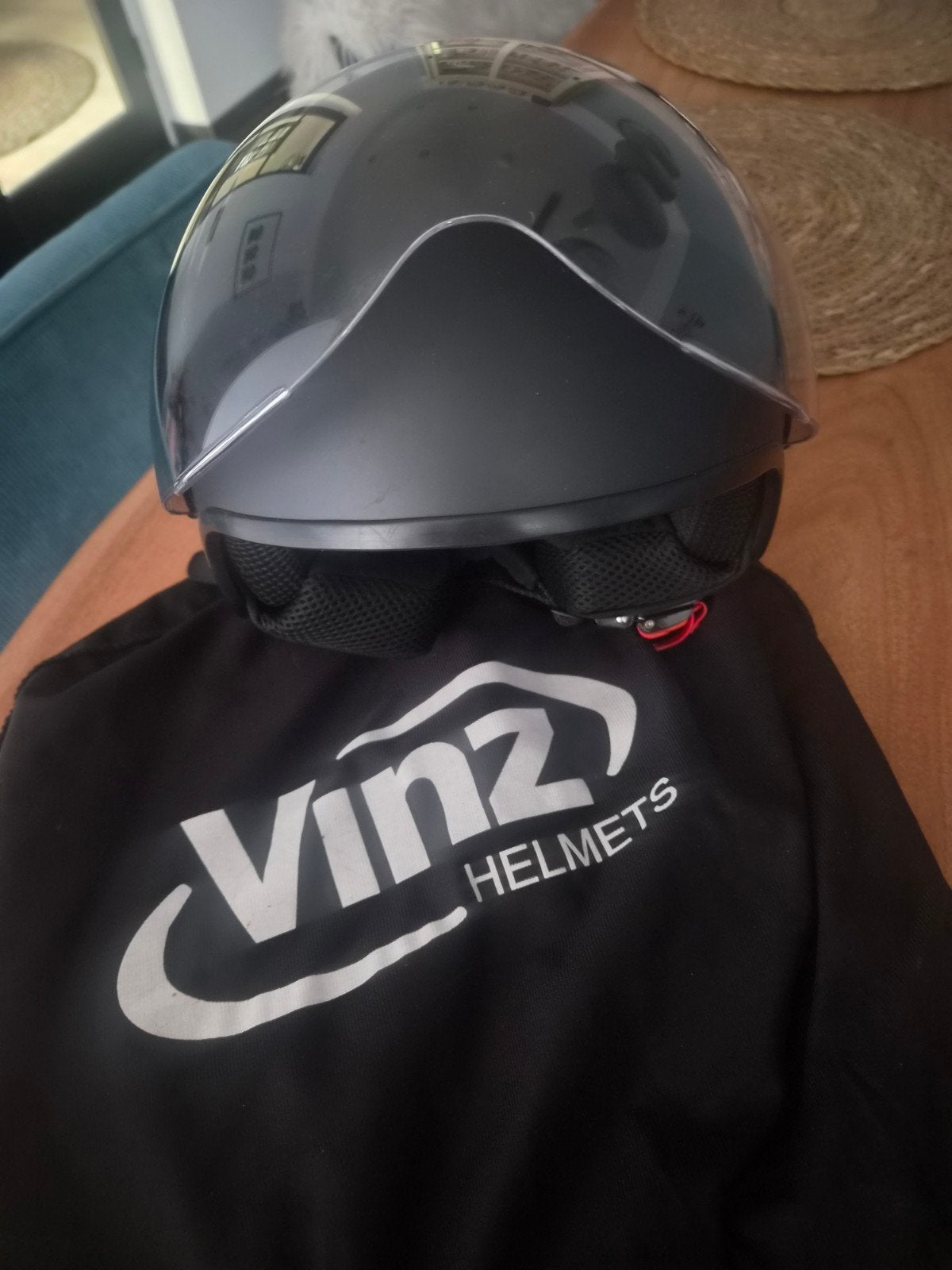 Vinz Helmets scooterhelm mat zwart, zo goed als nieuw, Ophalen of Verzenden, Zo goed als nieuw, Medium, Vinz Helmets
