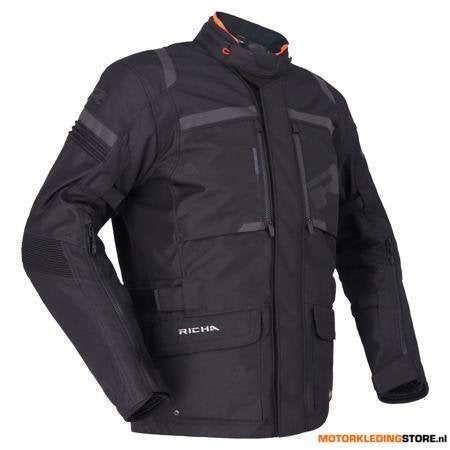 Richa Brutus GTX Motorjas, Zwart, Motoren, Kleding | Motorkleding, Nieuw met kaartje, Ophalen of Verzenden
