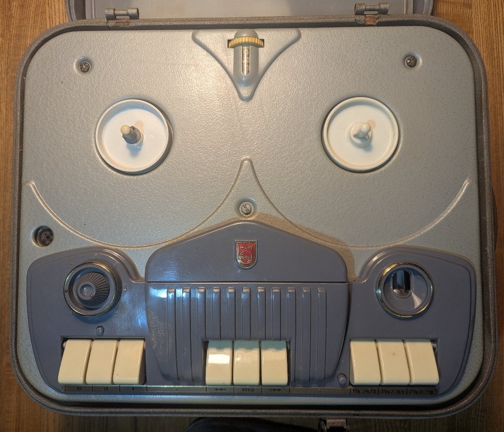 Philips EL3516 Bandrecorder – Vintage, ca. 1958, Audio, Tv en Foto, Bandrecorders, Ophalen, Bandrecorder