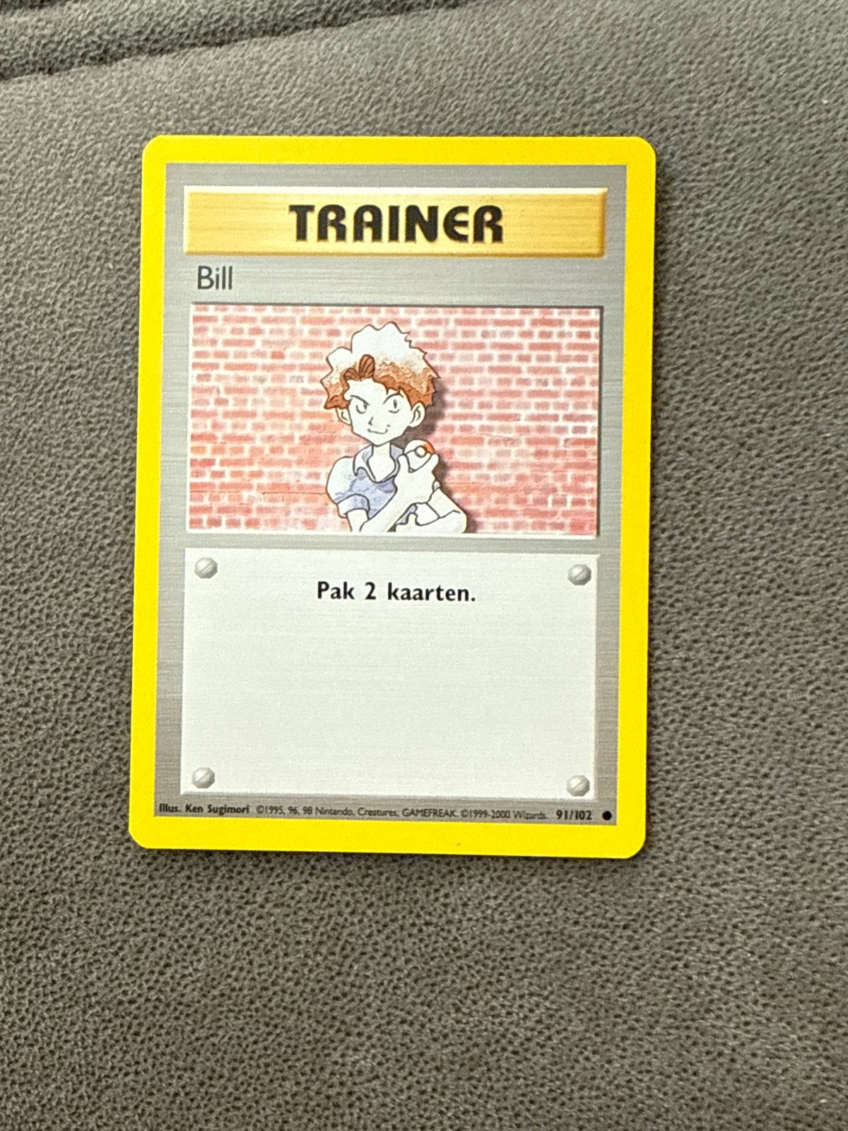 Bill (Base Set 91/102), Ophalen of Verzenden, Gebruikt, Losse kaart
