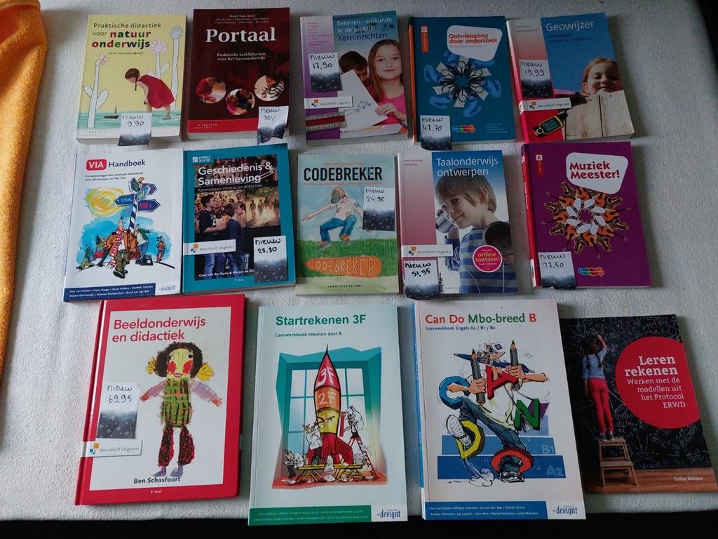 14 nog nieuwe Pabo studieboeken, Nieuw, Diverse auteurs, Beta, HBO