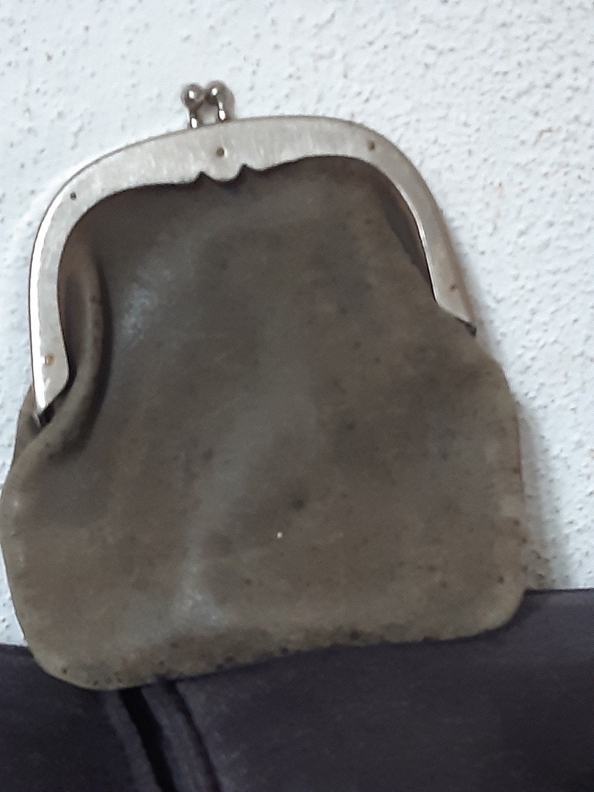 Ouderwetse knip, portemonnee shabby leer?,stoer brocante, Ophalen of Verzenden