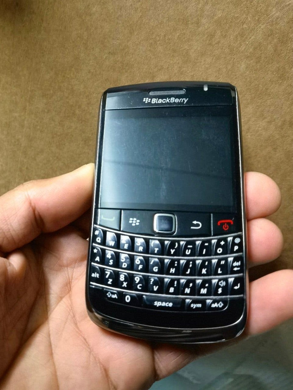 Goedwerkende zwart blackberry bold 9780 met fysiek toetsenbo, Verzenden, Zo goed als nieuw