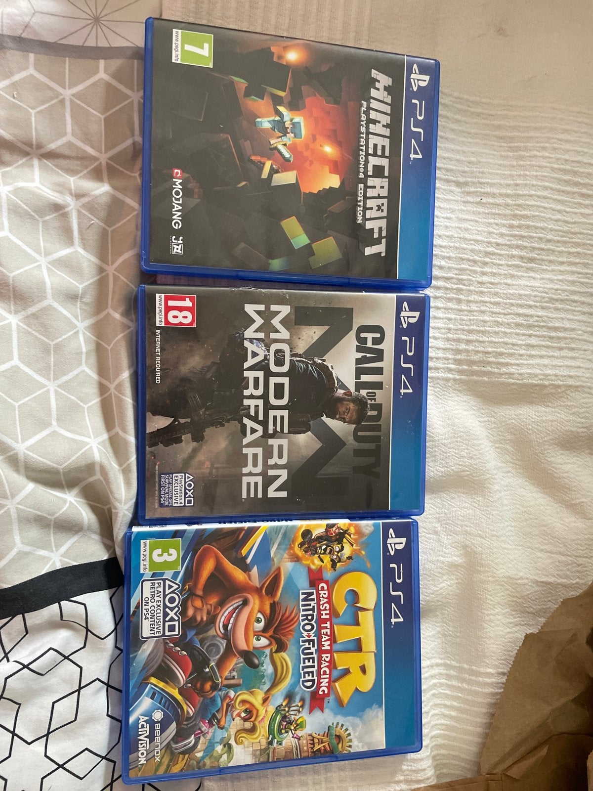 PS4 Games: Minecraft, Call of Duty, Crash Team Racing, Vanaf 18 jaar, Overige genres, Eén computer, Ophalen of Verzenden